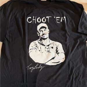 Port and Company Black Graphic Tee